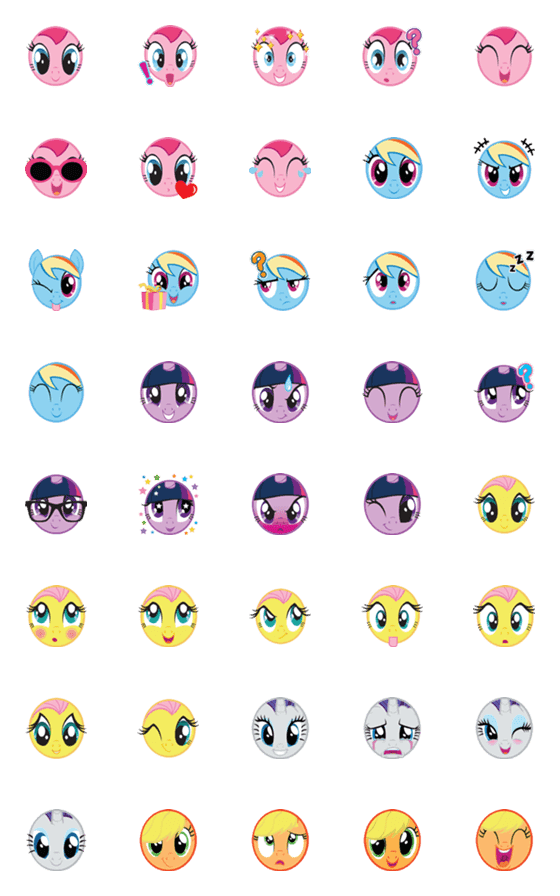 [LINE絵文字]MY LITTLE PONY Emoji (So Cute)の画像一覧