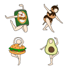 [LINE絵文字] food balletの画像