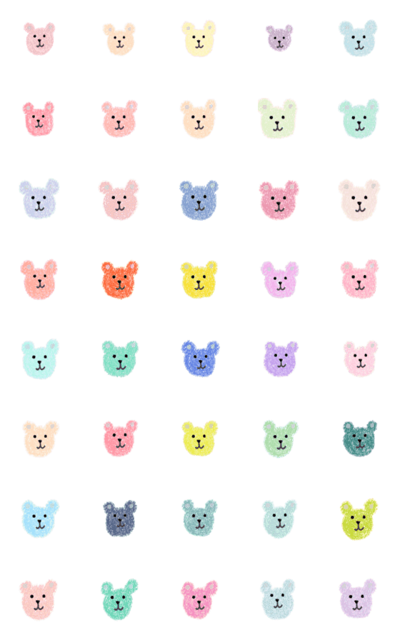 [LINE絵文字]Colorfullbearの画像一覧