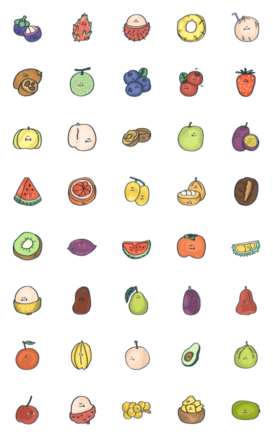 [LINE絵文字]The Fruit Gangの画像一覧