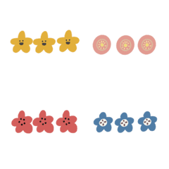 [LINE絵文字] Flower stickers sticker book2の画像