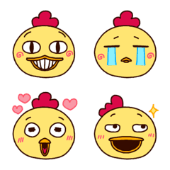 [LINE絵文字] Chick Bibi Emoji vol.1の画像