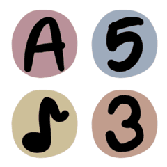 [LINE絵文字] alphabet number symbol (circle)2の画像