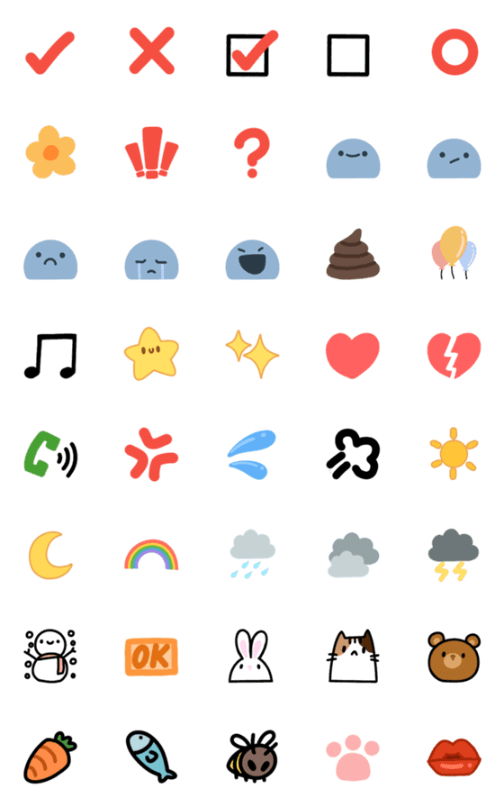 [LINE絵文字]easy symbolの画像一覧