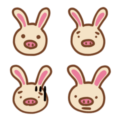 [LINE絵文字] Pigrabbit emojiの画像