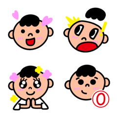 [LINE絵文字] Egg head's  little peopleの画像