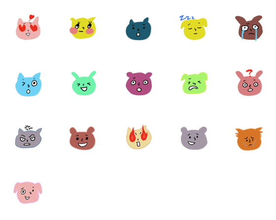 [LINE絵文字]CUTE ZOO animals stickerの画像一覧