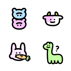 [LINE絵文字] Unknown creatures like you and meの画像