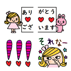 [LINE絵文字] (色んな絵文字セット83大人可愛いシンプル)の画像