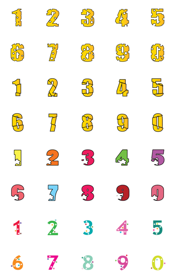 [LINE絵文字]Number emoji 7の画像一覧