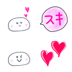 [LINE絵文字] だいふくちゃん♡ふわふわ絵文字の画像