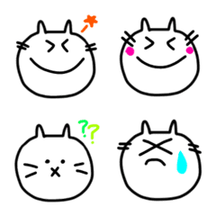 [LINE絵文字] ねこたいむ (普段使いやすい顔のみ)の画像