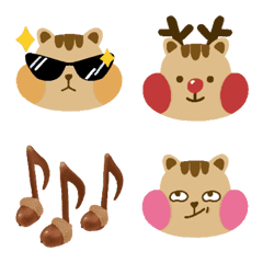 [LINE絵文字] Plumped cheeked chipmunk Emojiの画像