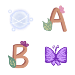 [LINE絵文字] Mystic Garden emojiの画像