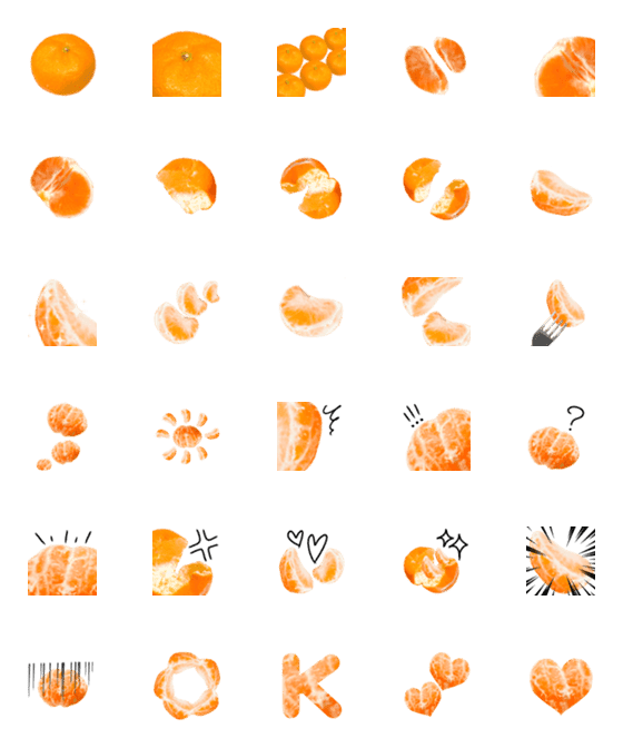 [LINE絵文字]みかんの画像一覧