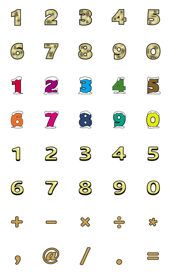 [LINE絵文字]Number emoji 10の画像一覧