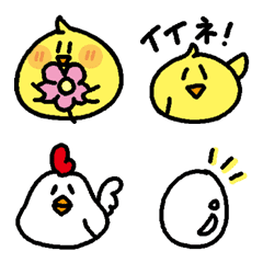 [LINE絵文字] ピヨちゃんとコッコの画像