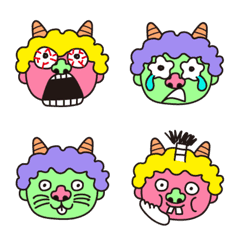 [LINE絵文字] Crazy Cute Ghost mood Emojiの画像