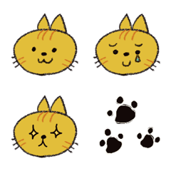 [LINE絵文字] いろんな顔したねこ絵文字の画像