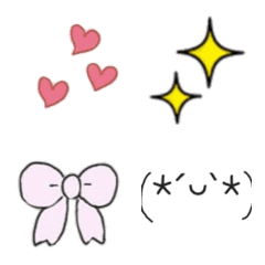 [LINE絵文字] かわいい顔文字だぁよの画像