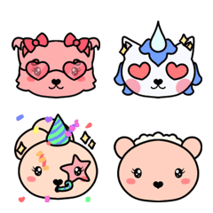 [LINE絵文字] Pluffi Friends Emoji Vol 1の画像