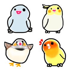 [LINE絵文字] 鳥は家族！の画像