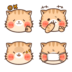 [LINE絵文字] Mr.Yuzu's emoji (cat emoji)の画像