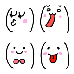 [LINE絵文字] お顔の画像