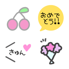 [LINE絵文字] ♡春のかわいい絵文字♡の画像