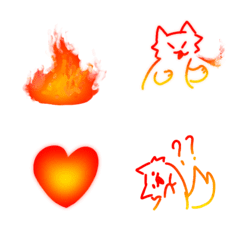 [LINE絵文字] Fire catの画像