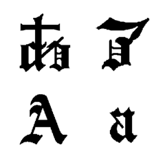 [LINE絵文字] 高貴な感じの文字の画像