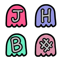 [LINE絵文字] Colorful cute sign (A-Z)の画像