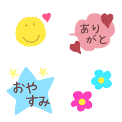 [LINE絵文字] 毎日使えるあいさつの絵文字♡の画像