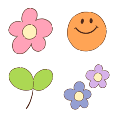 [LINE絵文字] pastel 5color emojiの画像