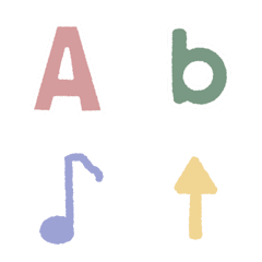 [LINE絵文字] Pastel ABCの画像