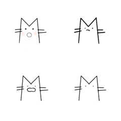 [LINE絵文字] cat cat cat faceの画像