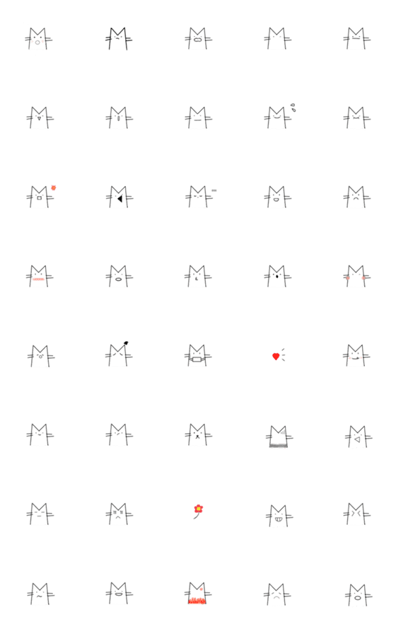 [LINE絵文字]cat cat cat faceの画像一覧