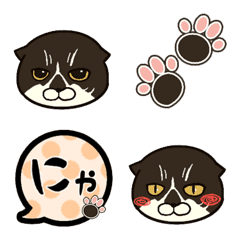 [LINE絵文字] まるい猫の画像