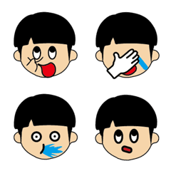 [LINE絵文字] A boy with short hairの画像