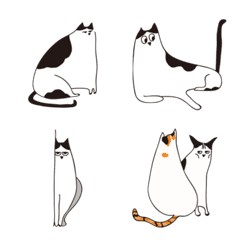 [LINE絵文字] The peculiar catの画像