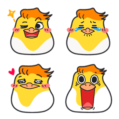 [LINE絵文字] Bird Head Man-Bolu Emojiの画像