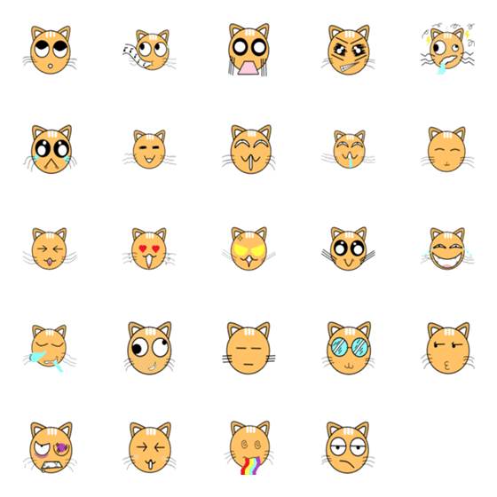 [LINE絵文字]Useless series-G Meowの画像一覧