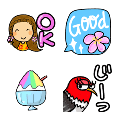 [LINE絵文字] Hawaiian girl 2の画像