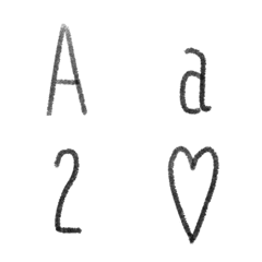 [LINE絵文字] Skinny ABC（鉛筆）の画像