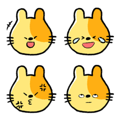 [LINE絵文字] yellow dong dong rabbit emojiの画像