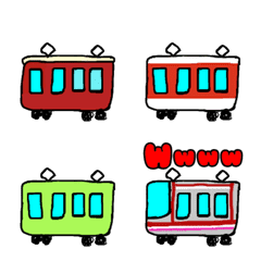 [LINE絵文字] 好きな電車の画像