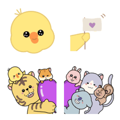 [LINE絵文字] 動物の絵文字スタンプの画像