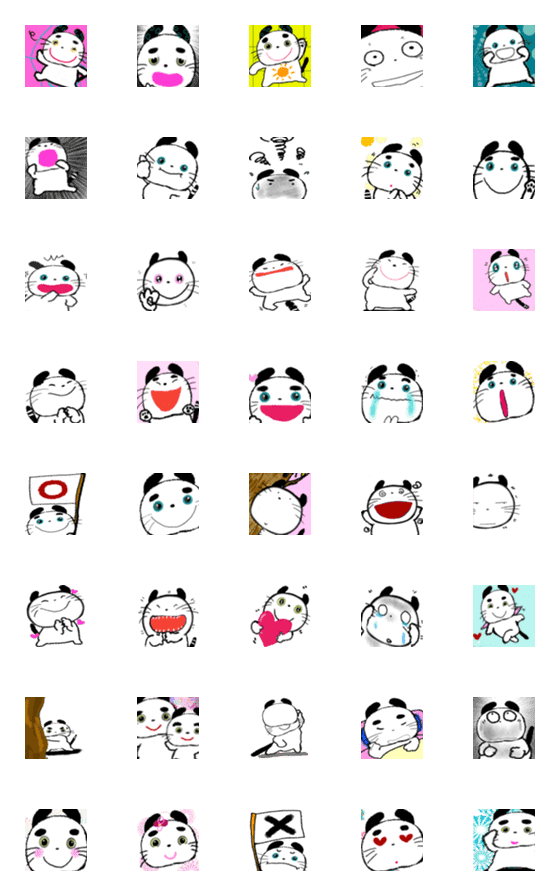 [LINE絵文字]コメント無しスタンプの画像一覧