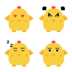 [LINE絵文字] Daily life of chicken1の画像