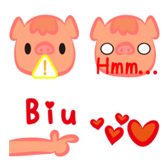 [LINE絵文字] CUTE three PIGの画像